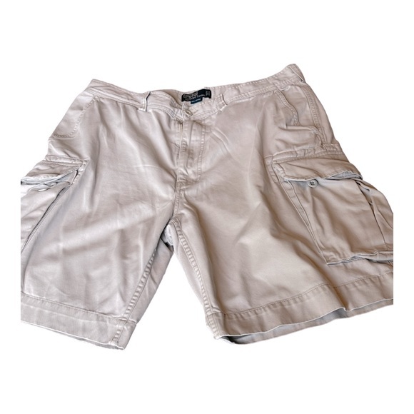 Polo Ralph Lauren Cargo Shorts Mens 36 Khaki Tan Brown - Picture 2 of 7